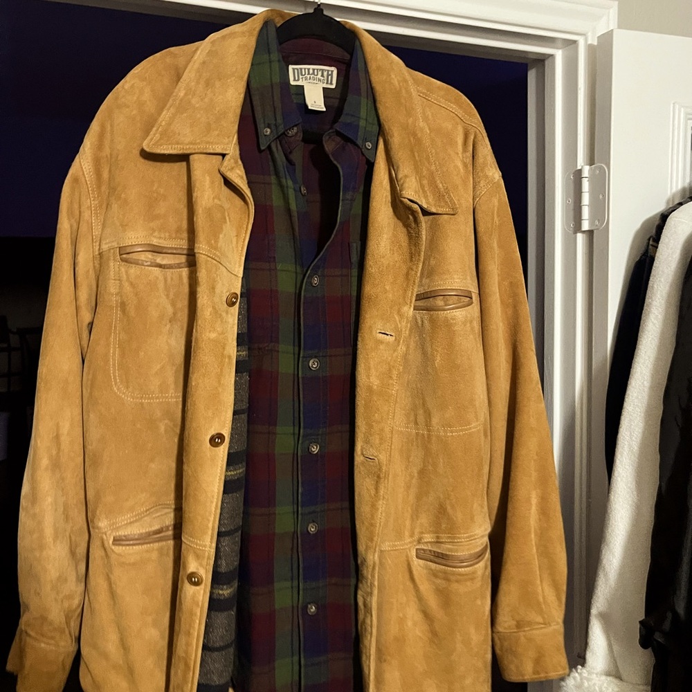 The Territory Ahead men’s suede coat